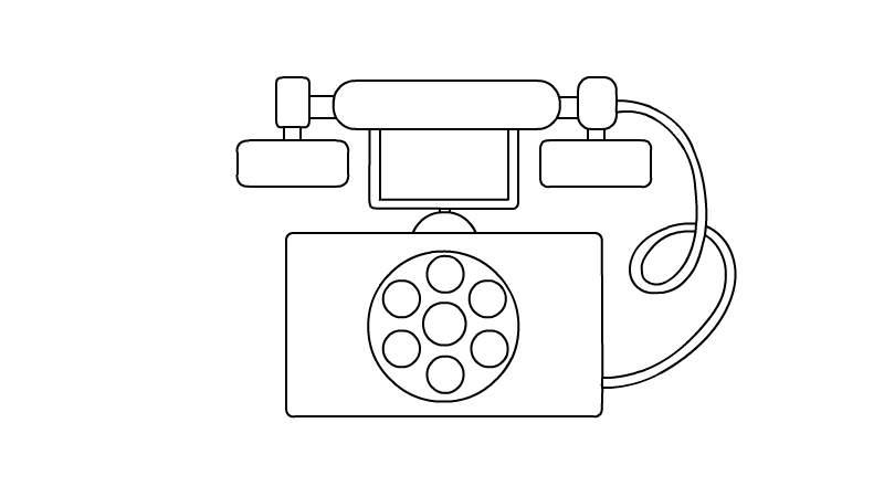 电话机简笔画