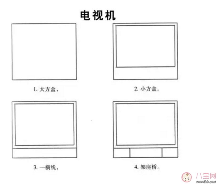 甜馨认真画简笔画 简笔画的入门画法