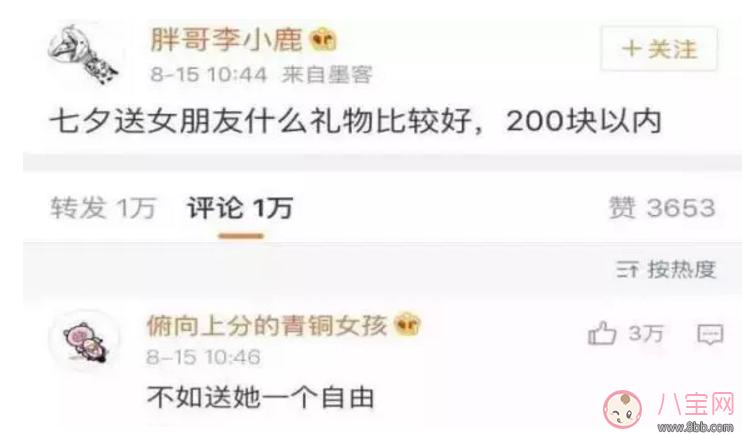 七夕送女朋友什么礼物好?200块以内，在线等，挺急的!